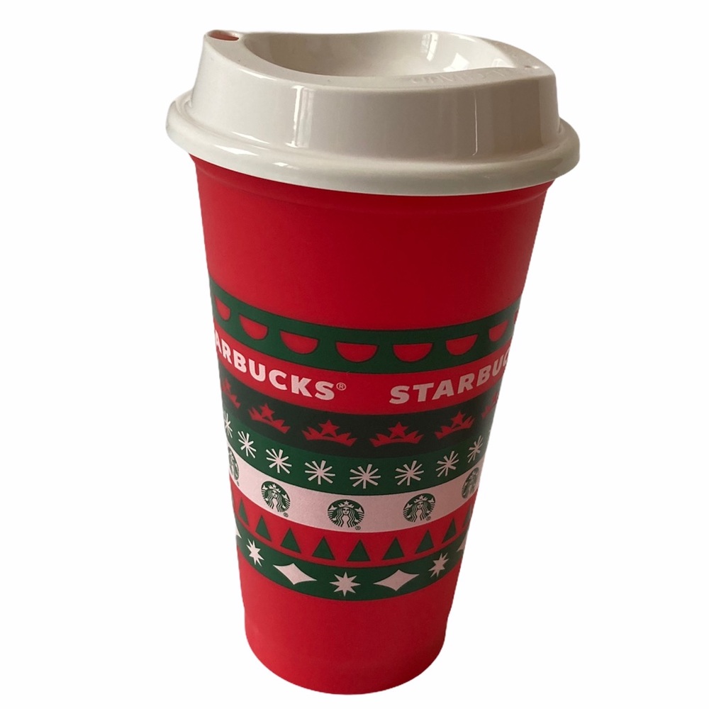 Starbucks Holiday 2020 Limited Edition Red Green Christmas Cup Lid Plastic New